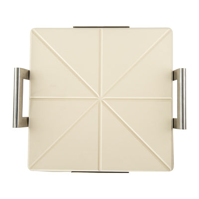Nordic Ware Deluxe Square Pizza Stone with Rack | 14 In Cordierite Baking Stone for Crispy Crusts