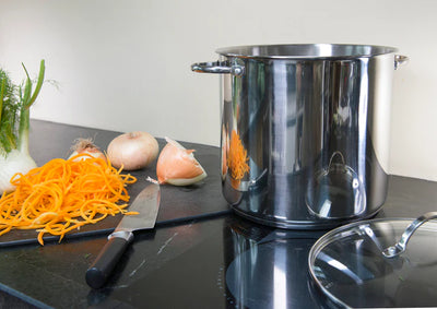 Stainless Steel Covered Stock Pot | 16 qt