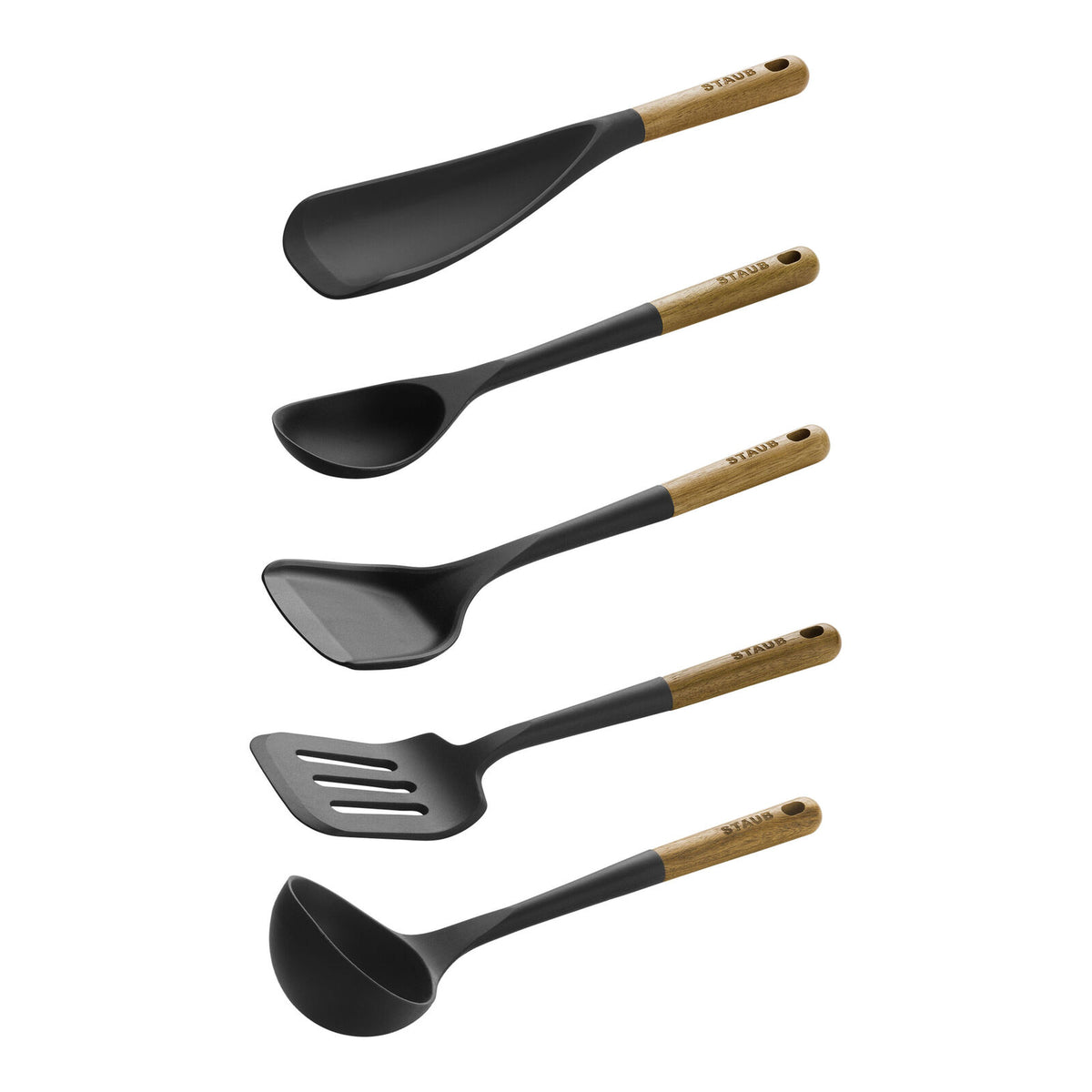 STAUB Silicone & Acacia Wood Kitchen Utensils
