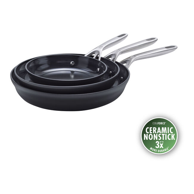 ZWILLING Motion Ceramic 3-Piece Non-Stick Fry Pan Set