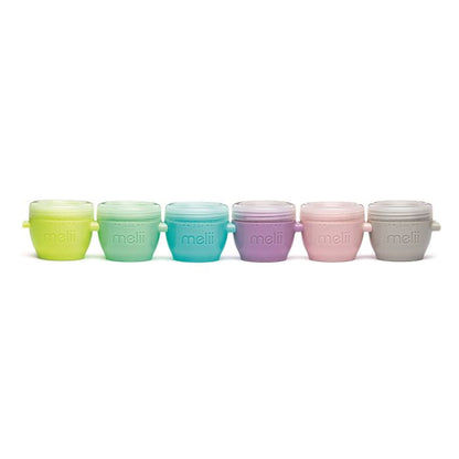 Melii Snap and Go Pods | 6 Pack 2oz Baby Food Freezer Containers
