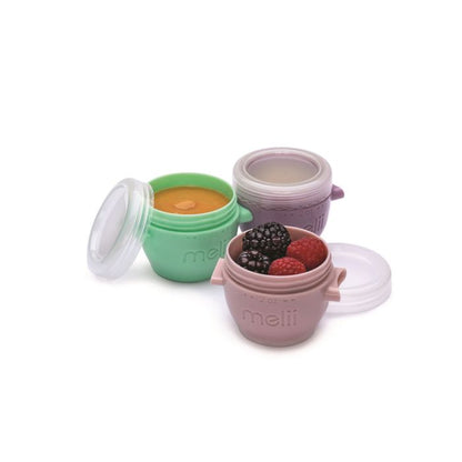 Melii Snap and Go Pods | 6 Pack 2oz Baby Food Freezer Containers