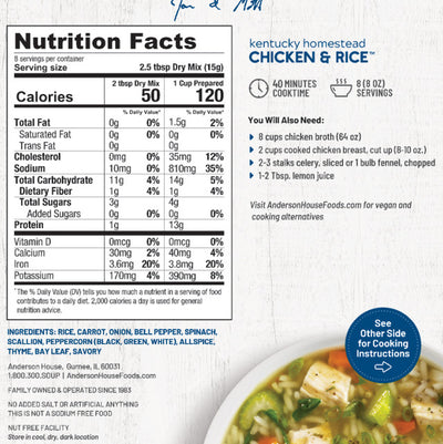 Frontier Soups Kentucky Homestead Chicken & Rice Soup Mix