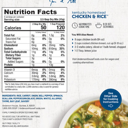 Frontier Soups Kentucky Homestead Chicken & Rice Soup Mix
