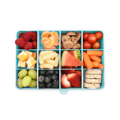 Melii Snackle Box | 12 Compartment Blue Travel Snack Container