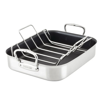 Hestan Provisions Nonstick Roaster with Stainless Steel Tension Rack | Small