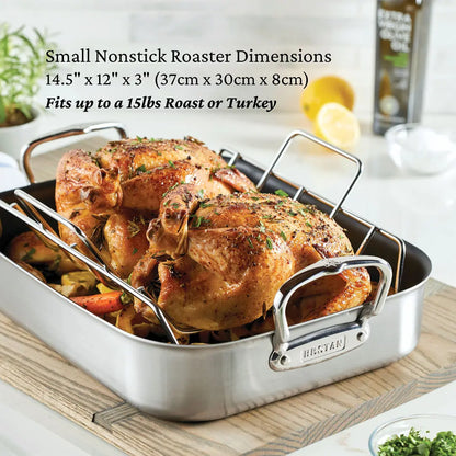 Hestan Provisions Nonstick Roaster with Stainless Steel Tension Rack | Small