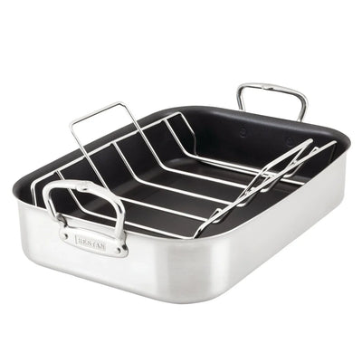 Hestan Provisions Nonstick Roaster with Stainless Steel Tension Rack | Large