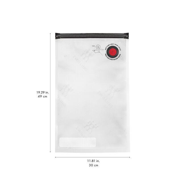 ZWILLING Fresh & Save S/M/L 30-Piece Vacuum Bag Set | Reusable Food Storage & Meal Prep Bag