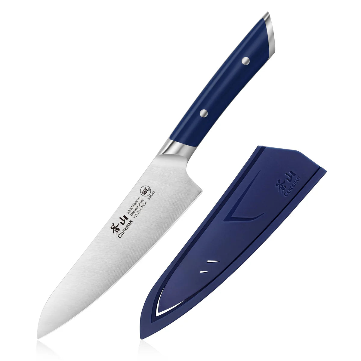 HELENA Blue Utility with Sheath | 5.5 Inches
