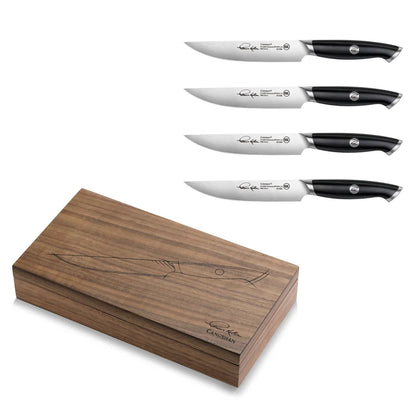 Cangshan Thomas Keller Steak Knife Set | 4 Piece | Black