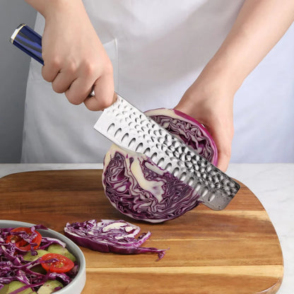 KITA Nakiri Serrated Utility Knife | 5 Inch