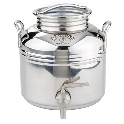 Sansone 3 Liter Italian Stainless Steel Fusti & Stand