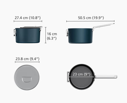Joseph Joseph Space Non-Stick Saucepan with Lid | 5.4-Qt