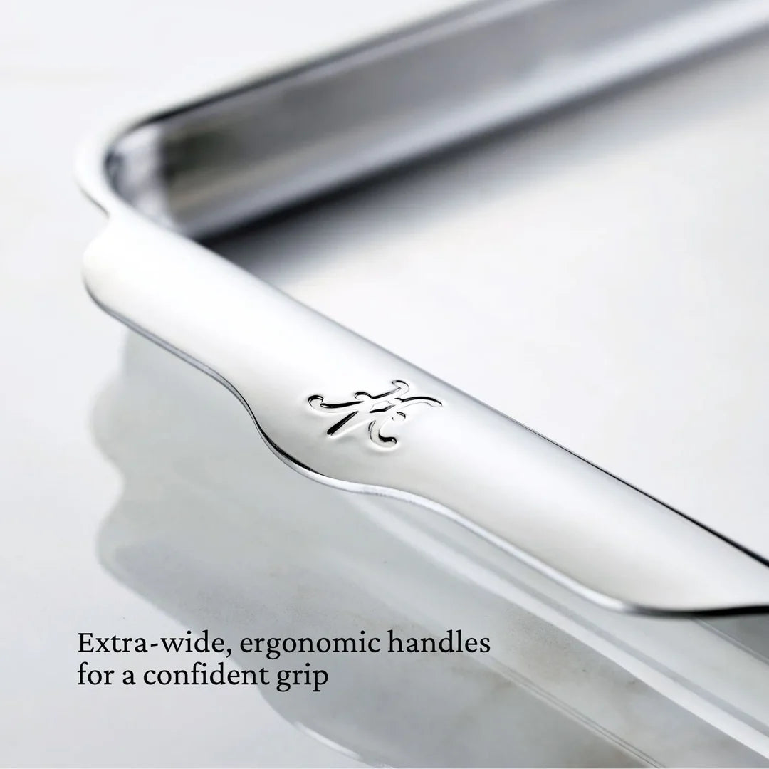 Hestan OvenBond Tri-Ply Qtr Sheet Pan | 9x12In | Clad Stainless Steel