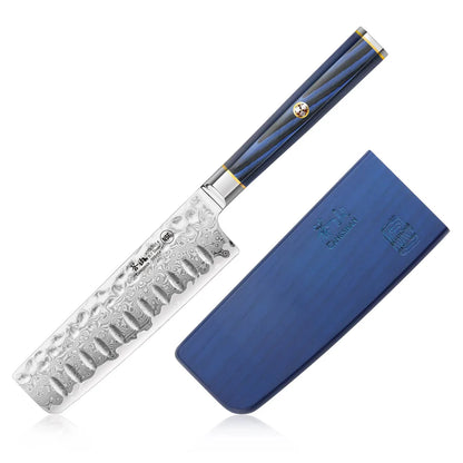 KITA Nakiri Serrated Utility Knife | 5 Inch