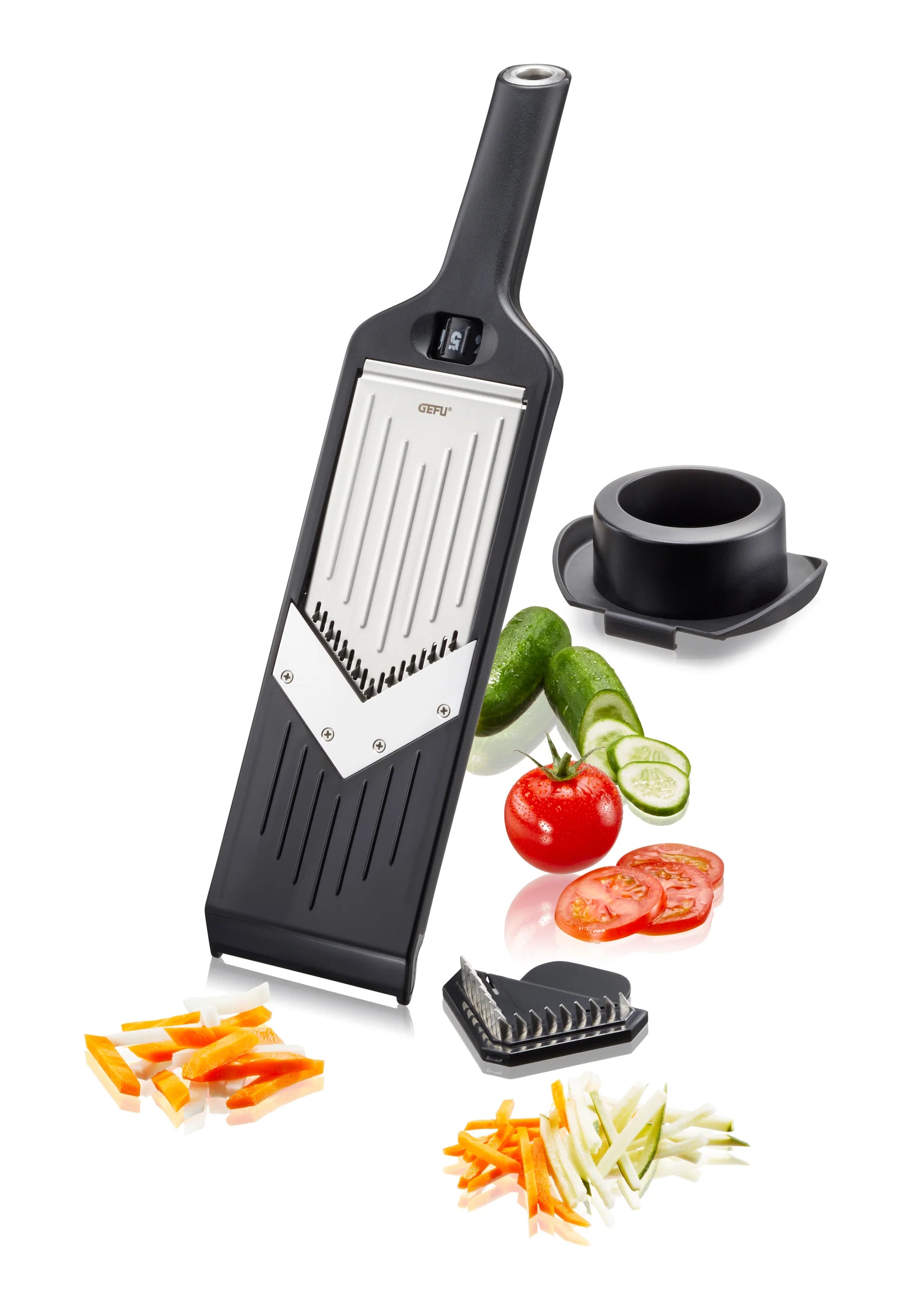 GEFU Violi 2.0 Adjustable Mandoline V | Slicer with Julienne Function