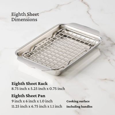 Hestan OvenBond Tri‑Ply Mini Eighth Sheet Pan & Rack