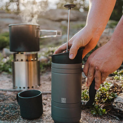 BruTrek® BaseCamp French Press | 32oz Rugged Insulated Outdoor Brewer