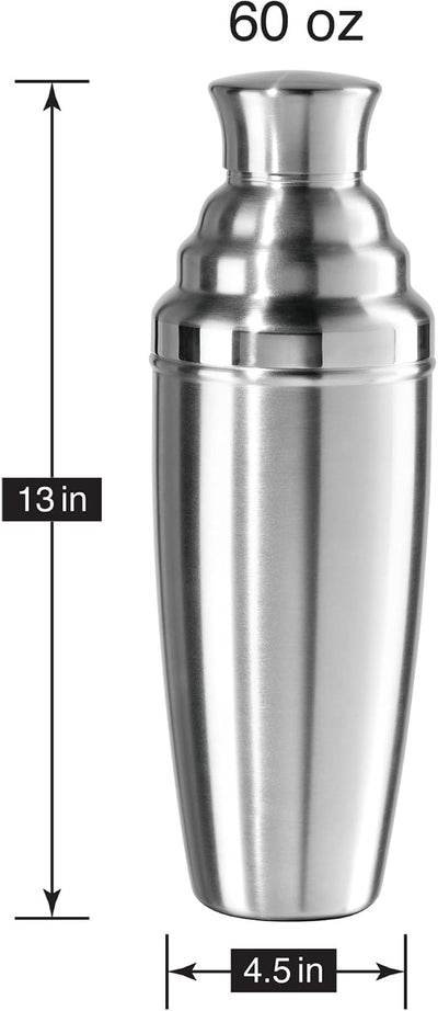 OGGI Jumbo Stainless Steel Cocktail Shaker | 60 oz