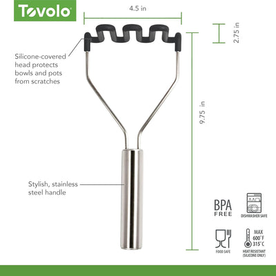 Silicone Potato Masher | Charcoal
