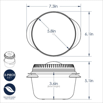 Nordic Ware Microwave Multi-Boiler | 5.5 Cup Nonstick Microwave Cooker