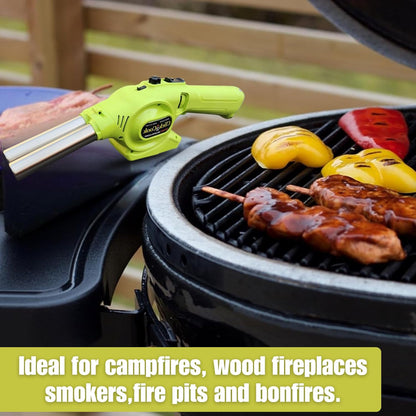 Click2Cook Dual Nozzle BBQ Lighter &  Blower | 2-in-1 Butane Torch and Fire Starter