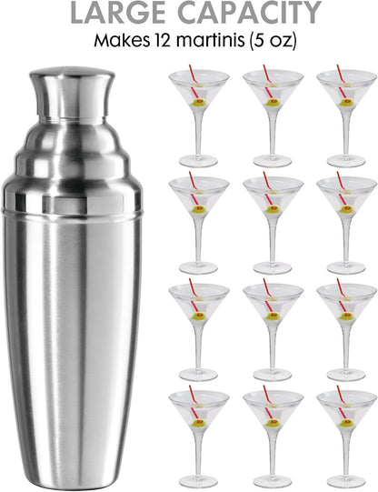 OGGI Jumbo Stainless Steel Cocktail Shaker | 60 oz