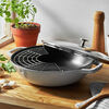 Staub 4.5qt Perfect Pan- White Truffle
