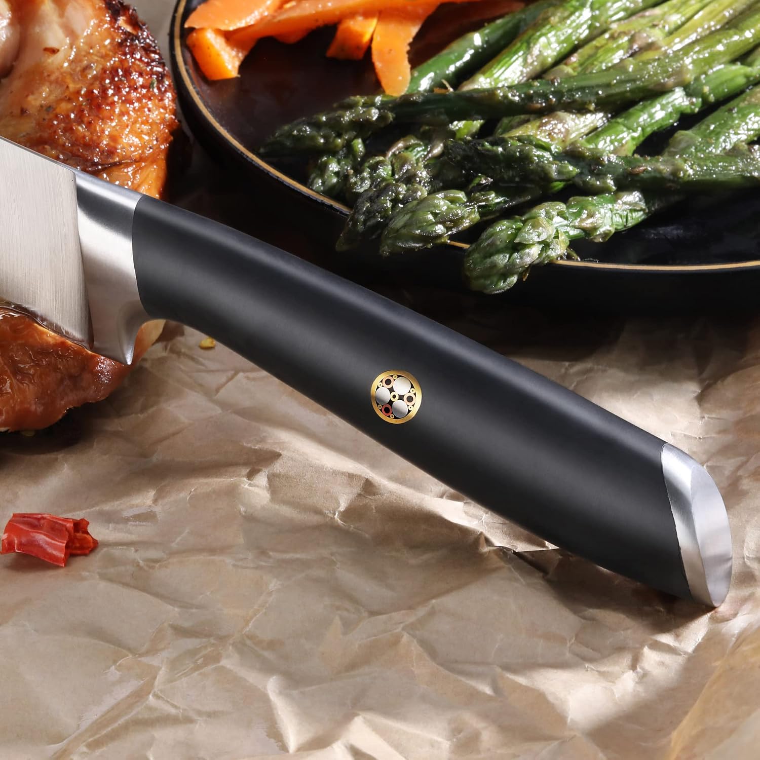 Cangshan L Series 2-Piece Carving Set, Forged German Steel (Black)