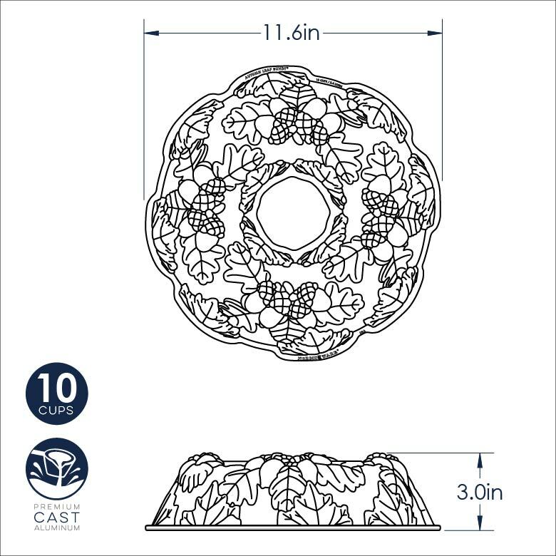 Nordic Ware Autumn Wreath Bundt Pan: A Harvest Celebration Centerpiece