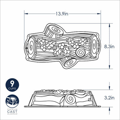 Nordic Ware Buche de Noel Yule Log Pan: A Holiday Showstopper