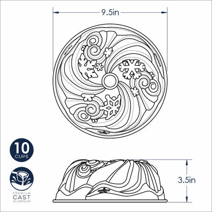 Nordic Ware Let It Snow Bundt Pan: A Winter Wonderland Centerpiece