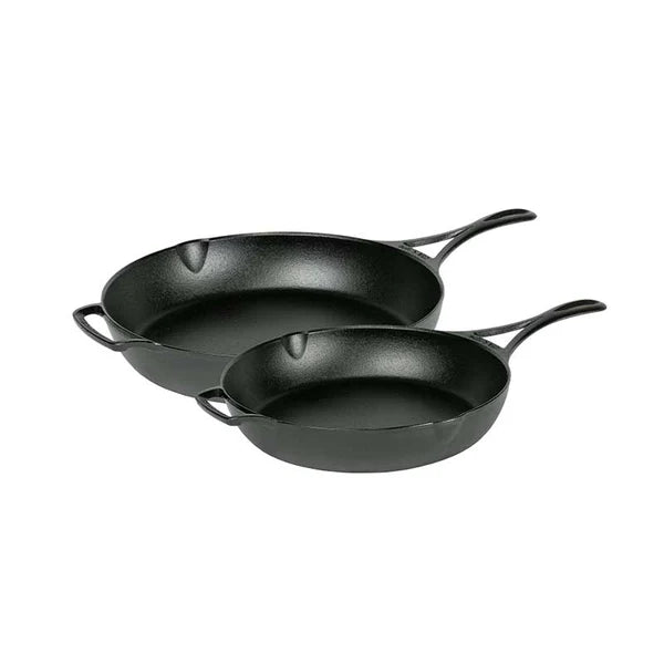 Lodge Blacklock Triple Seasoned Skillet Set | 10 Inch & 12 Inch