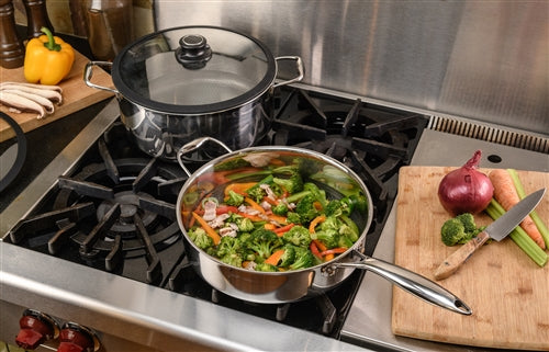 Black Cube Stainless Steel 3ply Saute Pan 4.5qt 11" With Lid