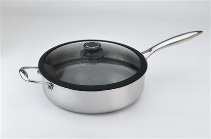 Black Cube Stainless Steel 3ply Saute Pan 4.5qt 11" With Lid