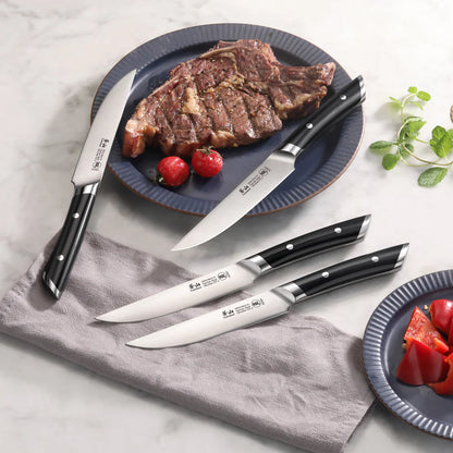 Cangshan HELENA Steak Knife Set | 4 Piece Black