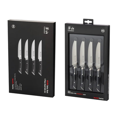 Cangshan HELENA Steak Knife Set | 4 Piece Black