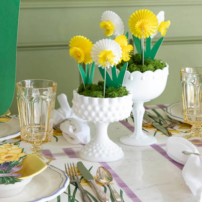 Hester & Cook Honeycomb Small Daffodils | Set of 3 3D Paper Spring Decorations