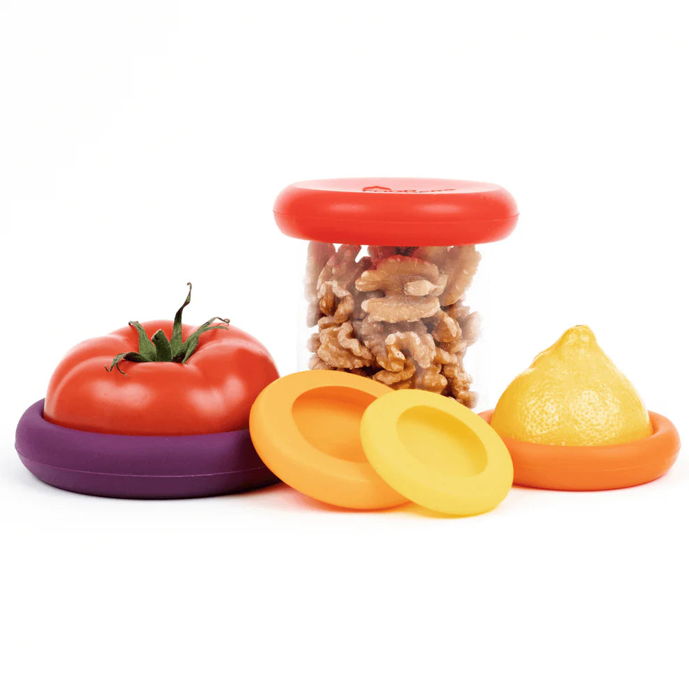 Food Huggers Silicone Food Saver | Set of 5 | Autumn Harvest
