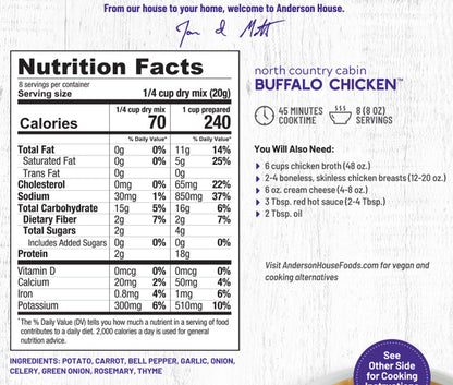 Frontier Soups North Country Cabin Buffalo Chicken Soup Mix