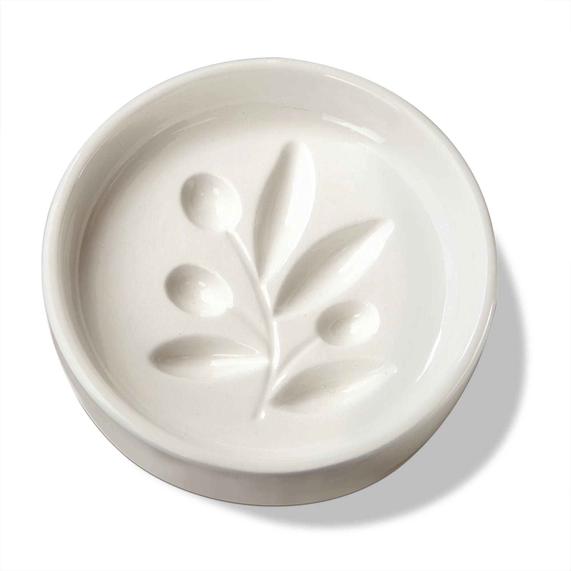 Olive Branch Earthenware Dipping Dish for Oils & Vinegars