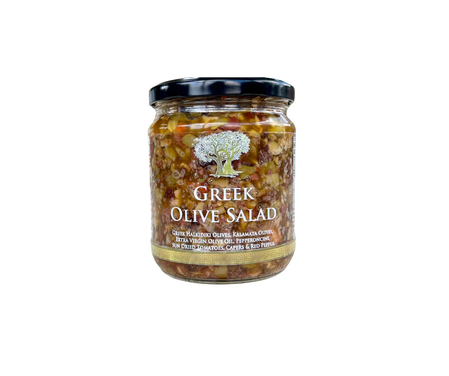 Truly Greek Authentic Olive Salad (16oz) | Handcrafted Mediterranean Blend