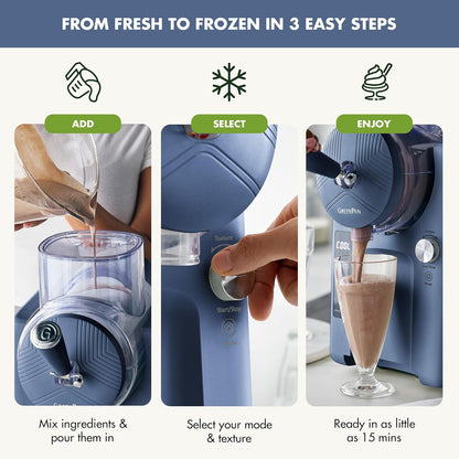 Green Pan Frost Frozen Drink | Soft Serve Ice Cream Maker