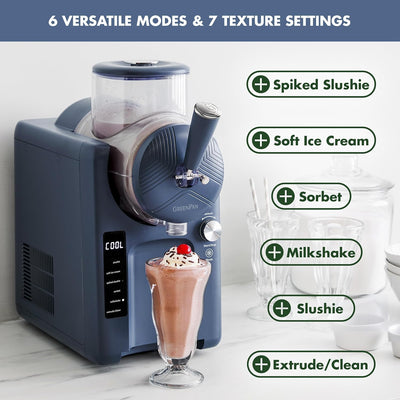 Green Pan Frost Frozen Drink | Soft Serve Ice Cream Maker