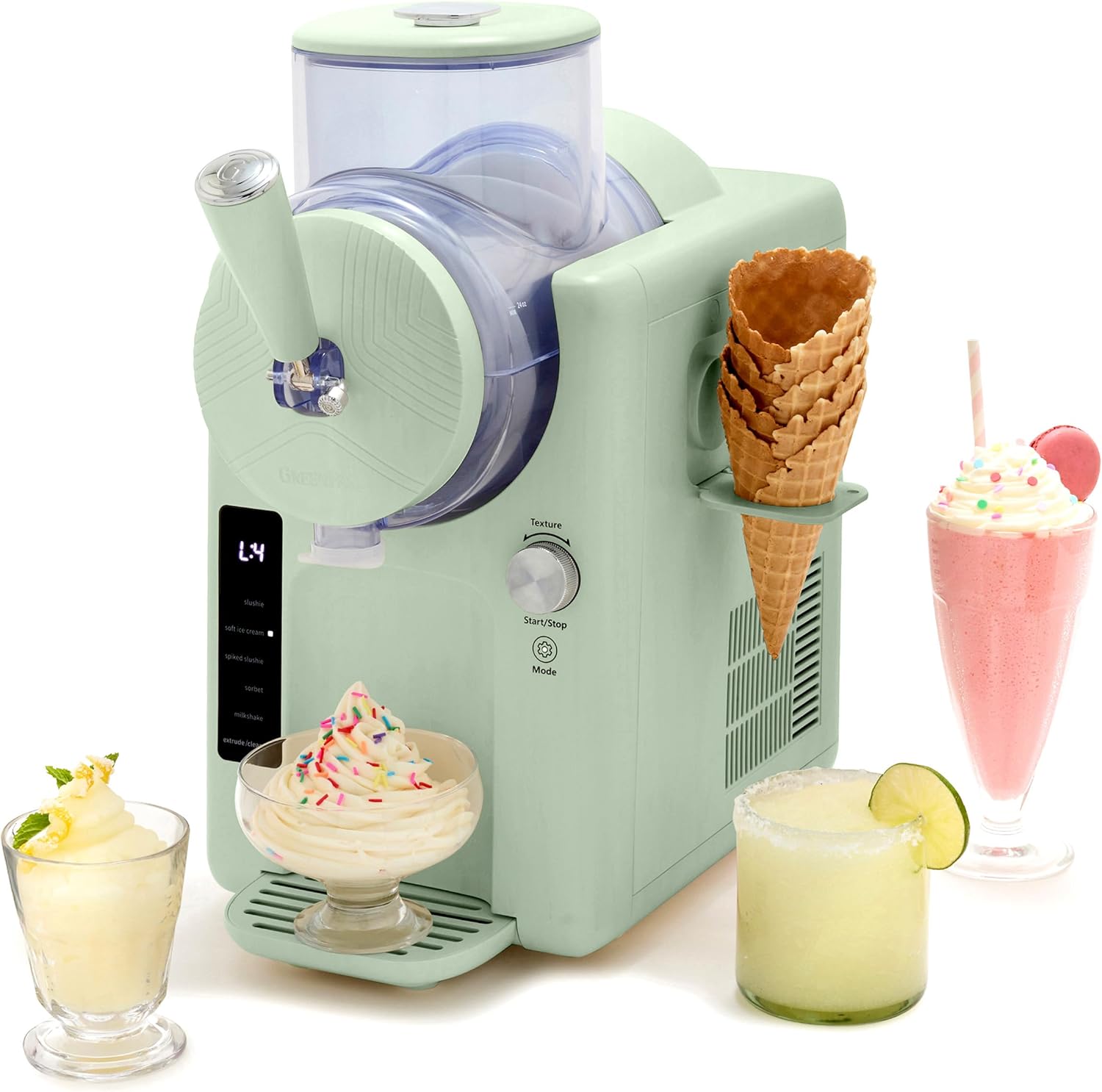 Green Pan Frost Frozen Drink | Soft Serve Ice Cream Maker – Grand Fete