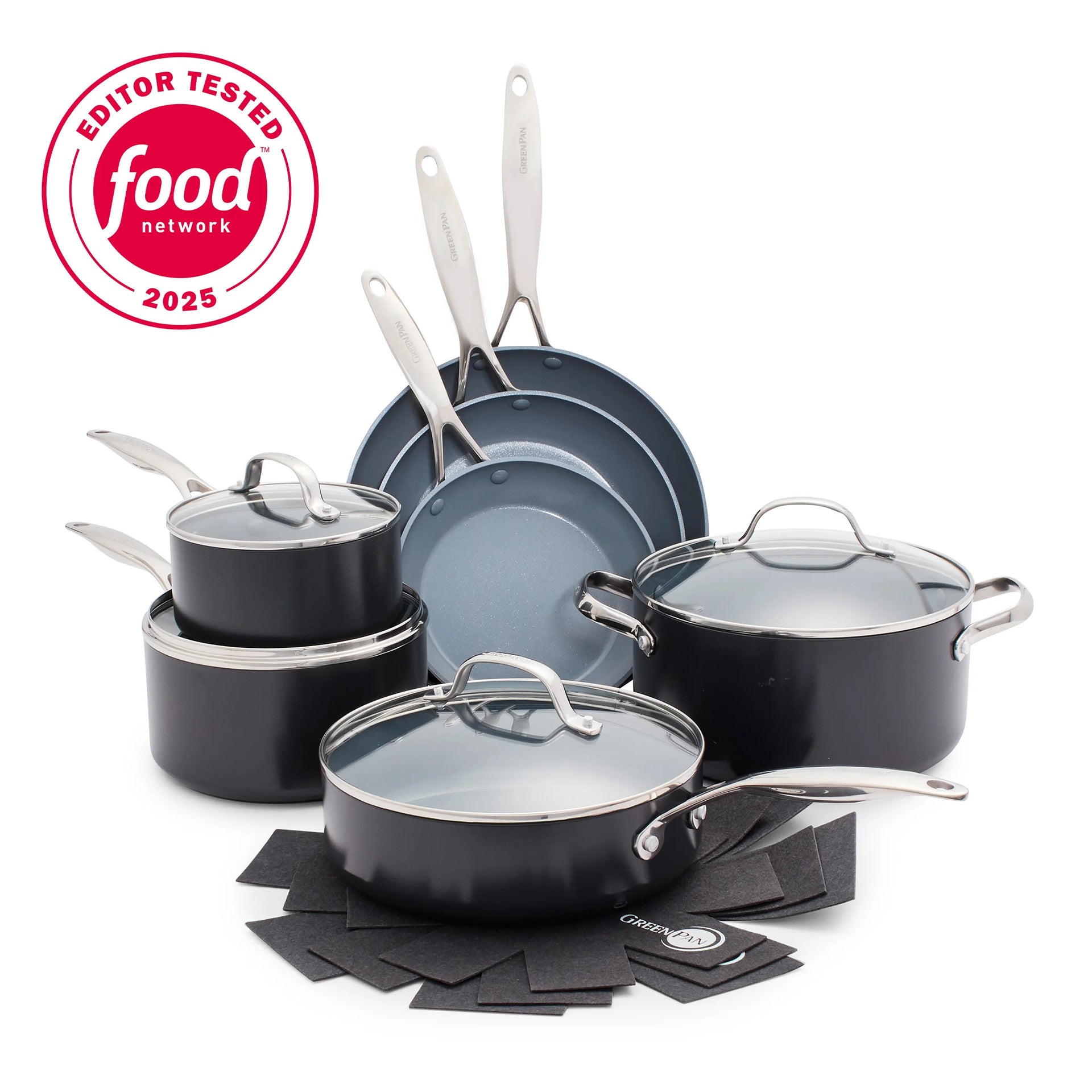 Green Pan Valencia Pro Ceramic Nonstick 11-Pc Set | Gray – Grand Fete