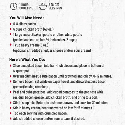 Frontier Soups Rocky Mountain Trail Loaded Potato Soup Mix
