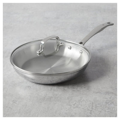 Henckels Clad H3 Stainless Steel  Fry Pan with Lid | 10 Inch