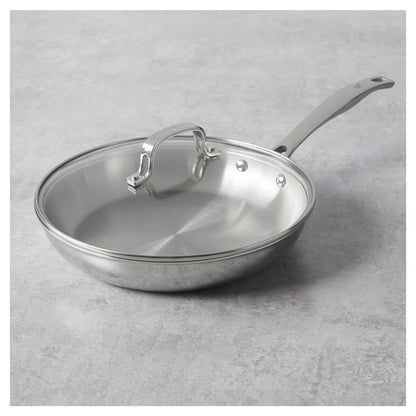 Henckels Clad H3 Stainless Steel  Fry Pan with Lid | 10 Inch